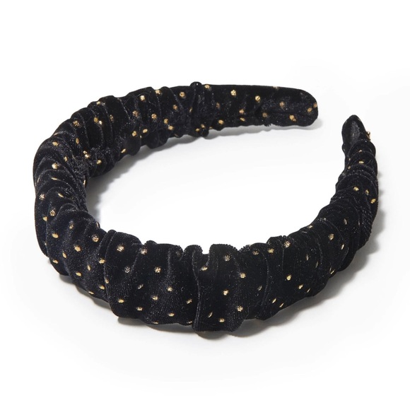 Lele Sadoughi Accessories - Lele Sadoughi JET DOT VELVET KELLY HEADBAND | NWT